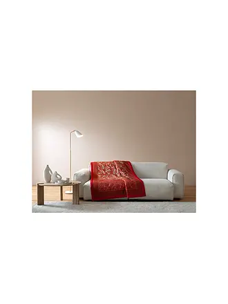 BASSETTI | Tagesdecke - Plaid 135x190cm MONNALISA Rot | dunkelrot